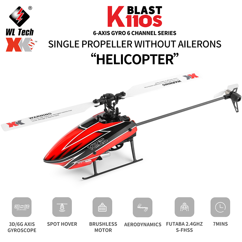 Rc Helicopter Large - Wltoys XK โดรน K110S 3D 6CH