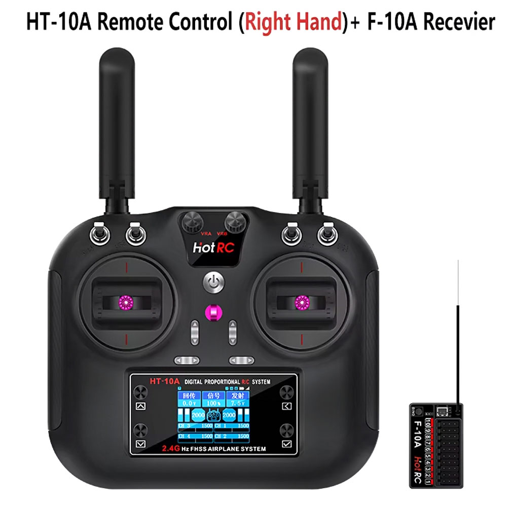 Rc Helicopter Motor - Hotrc HT-10A 2.4G 10CH เครื่องส่งสัญญาณ F10A