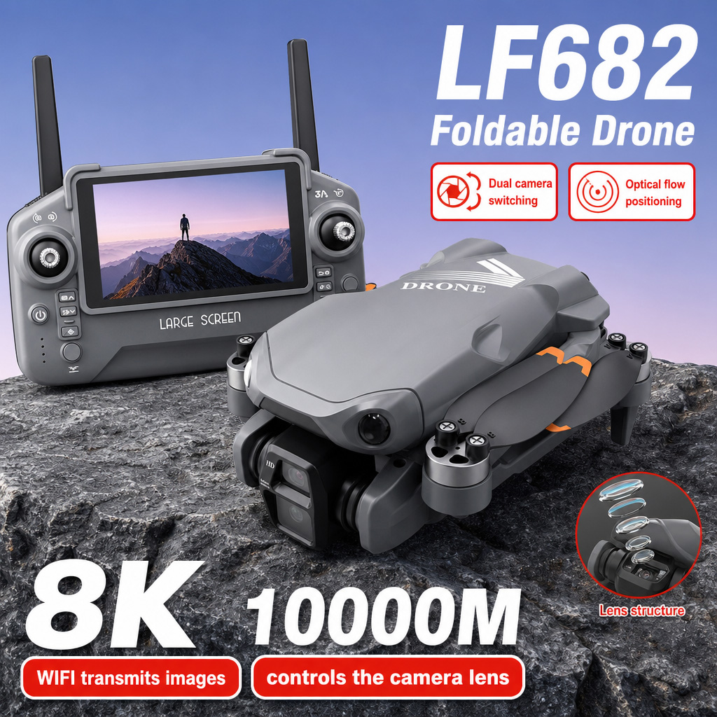 Rc Helicopter Motor - โดรนถ่ายภาพทางอากาศ LF682 8K HD กล้องคู่ GPS