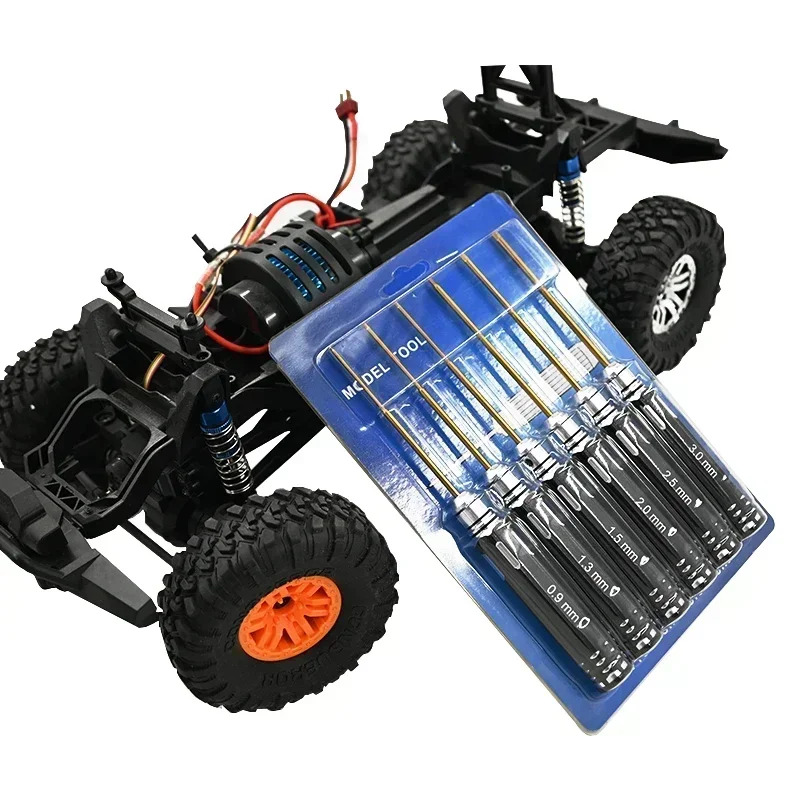 Rc Helicopter Tool Kit - ชุดเครื่องมือหกเหลี่ยม RC ขนาด 0.9/1.3/1.5/2.0/2.5/3 มม. ทำจากเหล็ก