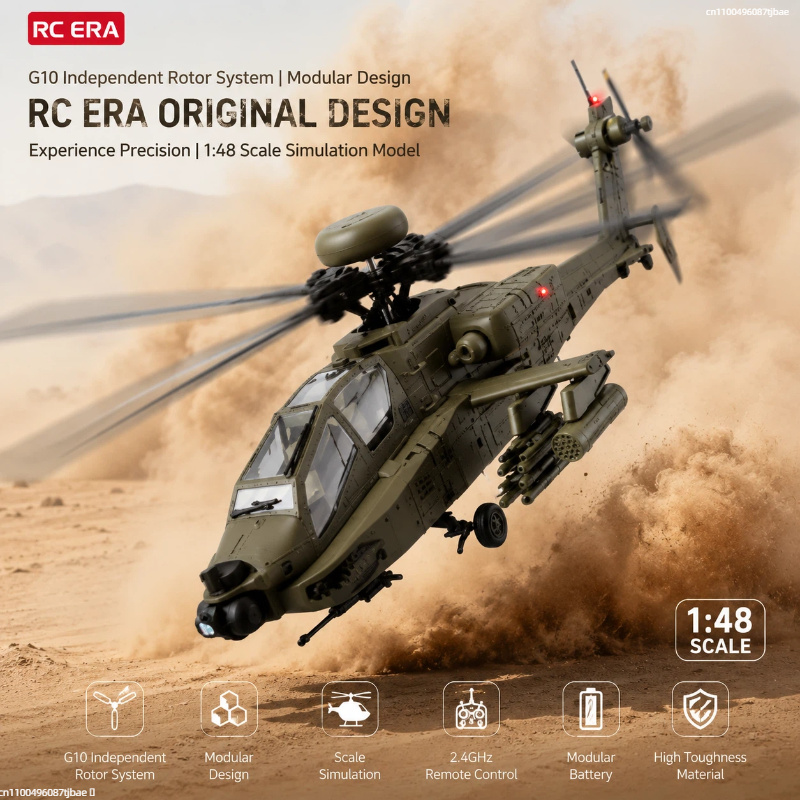Rc Helicopter Single Rotor - เฮลิคอปเตอร์ RC Era Ah 64d Apache