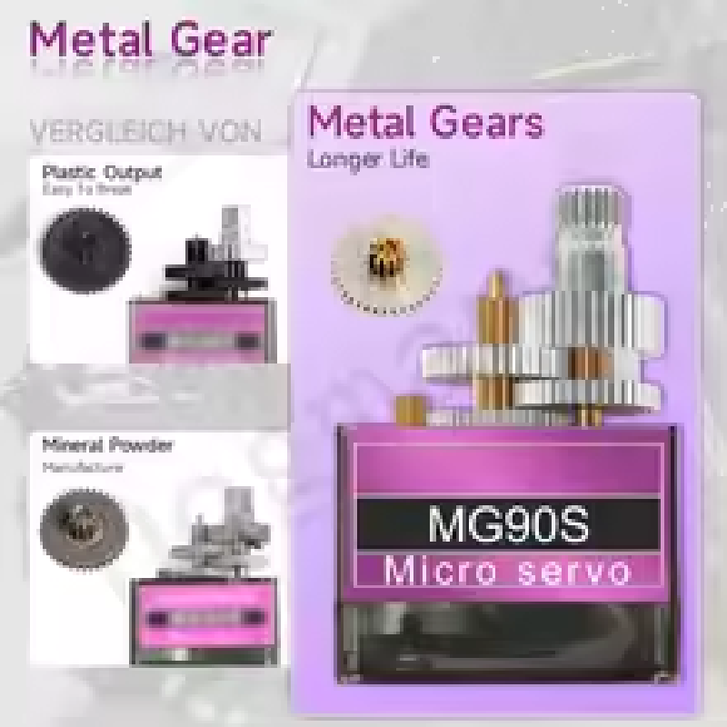 เซอร์โว MG90S เกียร์โลหะ 9 กรั - Rc Helicopter Motor บทวิจารณ์และราคา