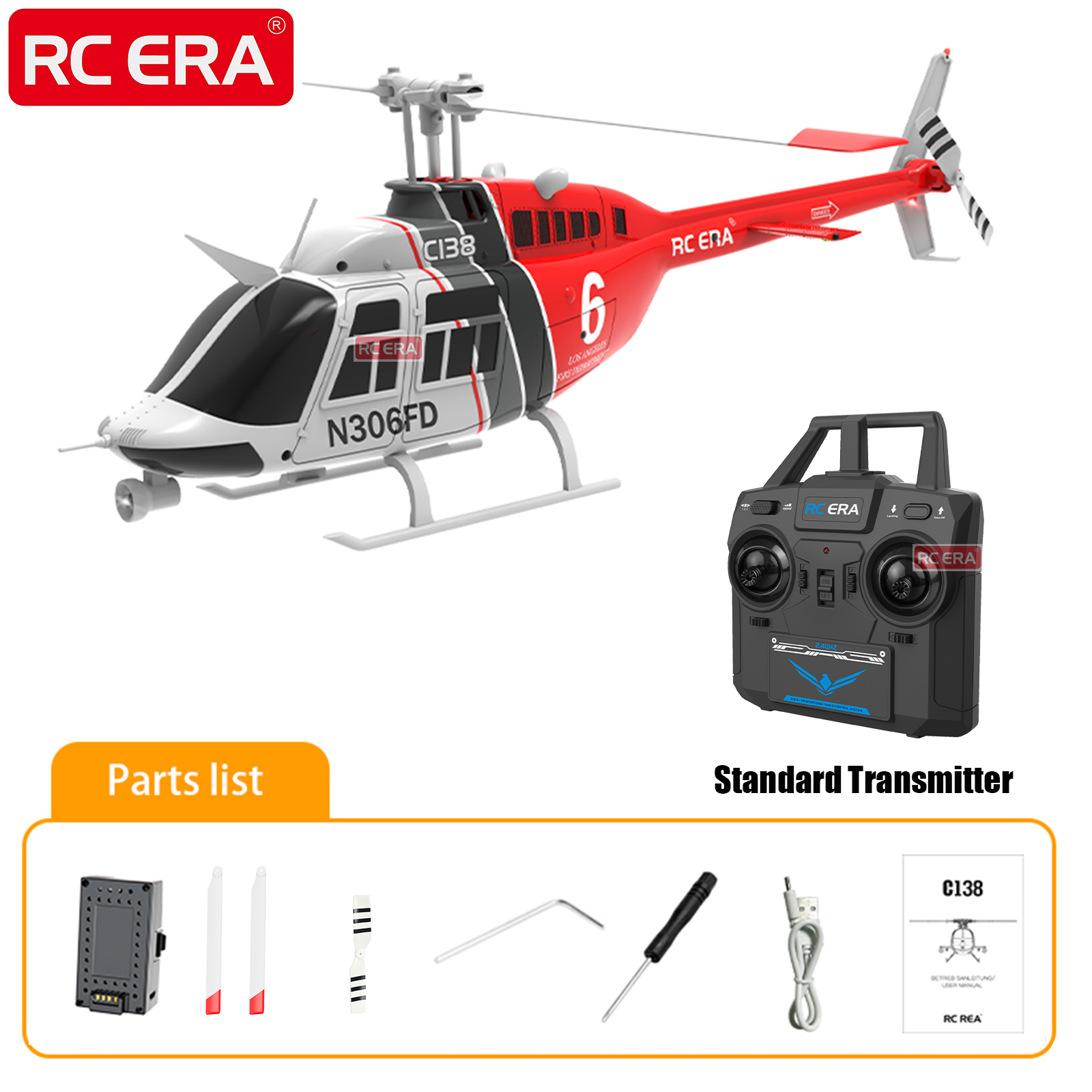 RC ERA C138 BELL 206 Jet Range - Rc Helicopter Large บทวิจารณ์และราคา