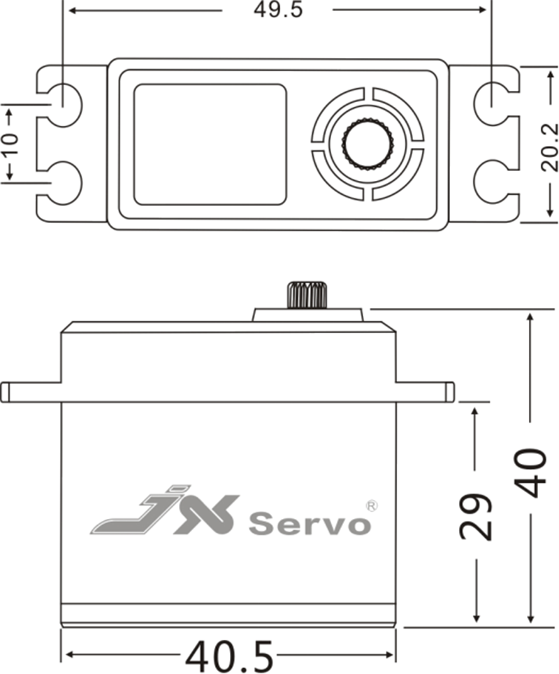 JX Servo CLS-6322HV 22KG แรงบิ - Rc Helicopter Motor บทวิจารณ์และราคา