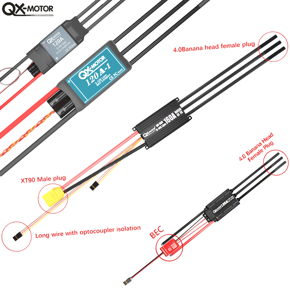QX-MOTOR ชุด ESC แบบไม่มีแปรงถ - Rc Helicopter Battery บทวิจารณ์และราคา