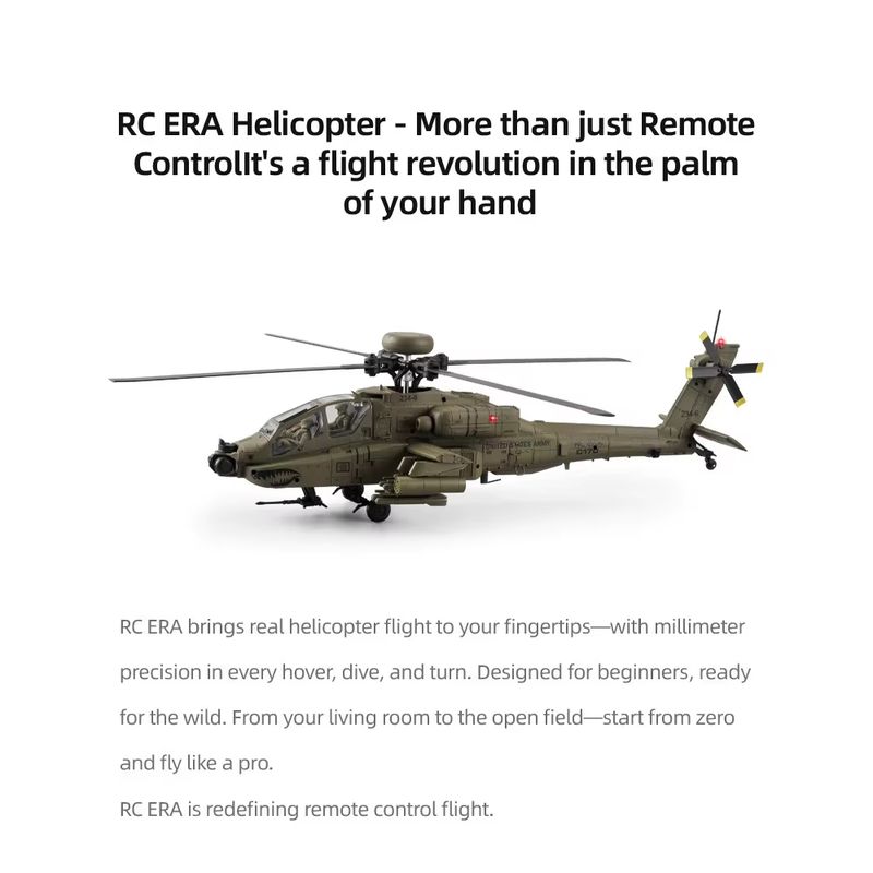 เฮลิคอปเตอร์ RC Era Ah-64d Apa - Rc Helicopter Single Rotor บทวิจารณ์และราคา